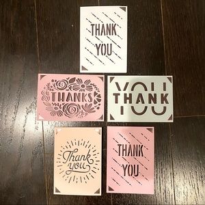 🙏 Handmade Thank You Cards (Set of 5)